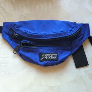 Jansport Vintage Royal Blue Belt Bag Fanny Pack Hip Pack